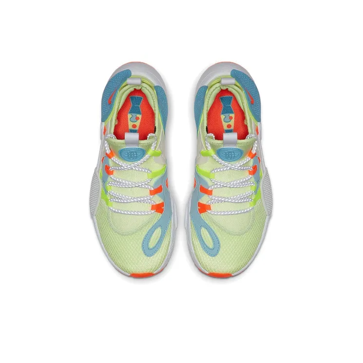 Nike Huarache E.D.G.E. Cushioned Wear-Resistant Breathable Low-Top Shoes GS Green Blue Orange-3