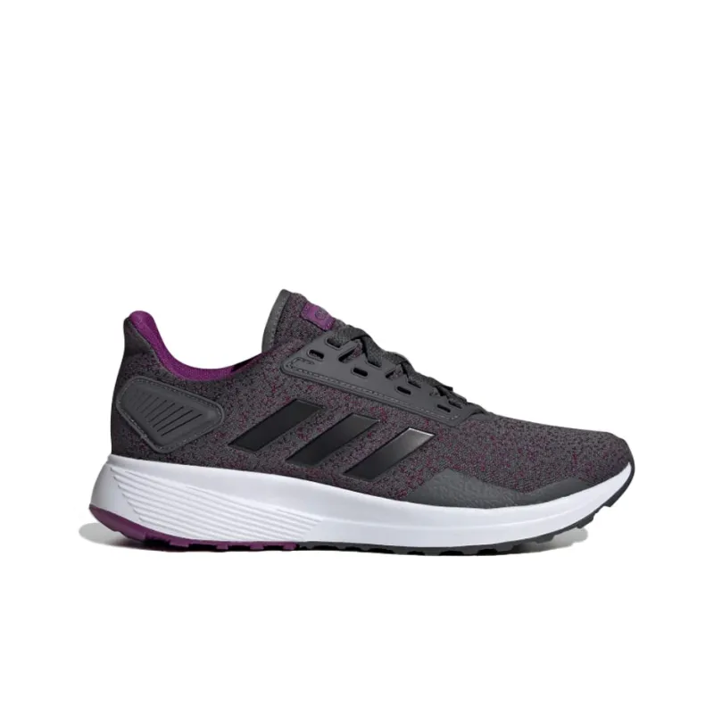 Adidas DURAMO 9 Slip-Resistant Low-Top Running Shoes Women's Purple Black White-1
