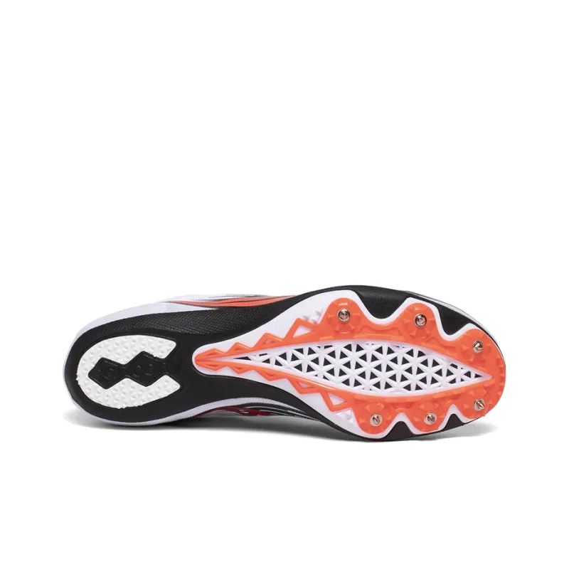 Saucony Ballista MD Low-Top Running Shoes Men's White Black-4