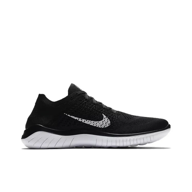 Nike Free Rn Flyknit 2018 Black White-1