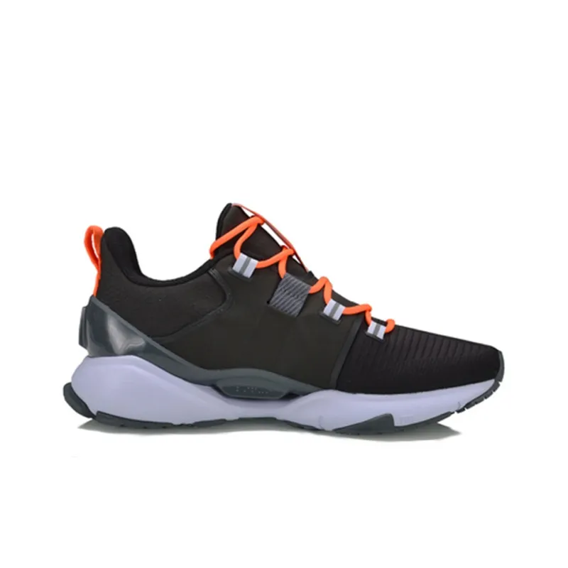 LiNing Crazy Run X Shock Absorbers Rebound Low Top Running Shoes Women's Standard Black-1