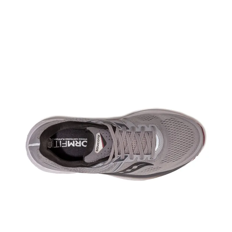 Saucony Omni 19 Slip-Resistant Support Lightweight Low-Top Athletic Shoes Men's Light Gray-3
