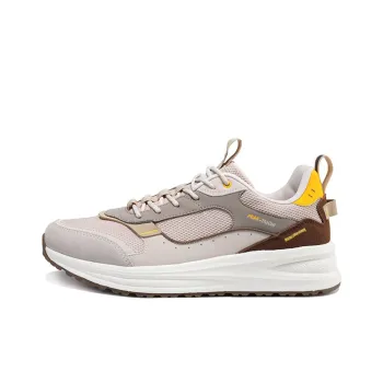 PEAK State Pole Wind Seeker Anti Slip Wear Resistant Low Top Running Shoes Men's Ivory Yellow
