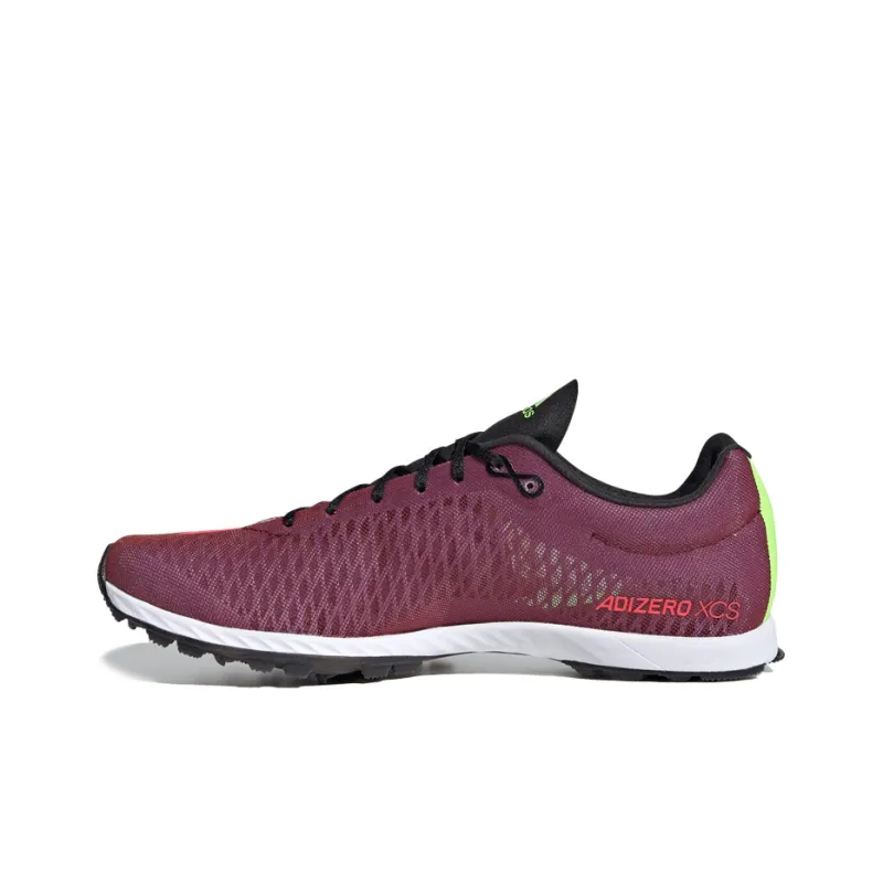 Adidas Adizero Xc Sprint Slip-Resistant Cushioning Low-Top Running Shoes Women's Purple/Pink/Green-0