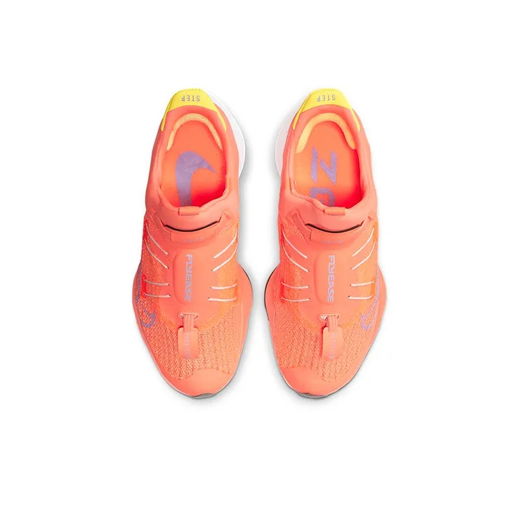 Nike Air Zoom Tempo Next% Cushioning Wear-Resistant Low-Top Running Shoes Women's Orange-3