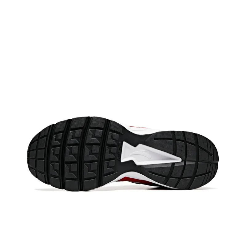 Anta Slip-Resistant Cushioning Wear-Resistant Breathable Low-Top Running Shoes Men's White Black-4