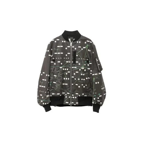 Sacai X Interstellar FW23 Co-branded Series Jackets Unisex Black