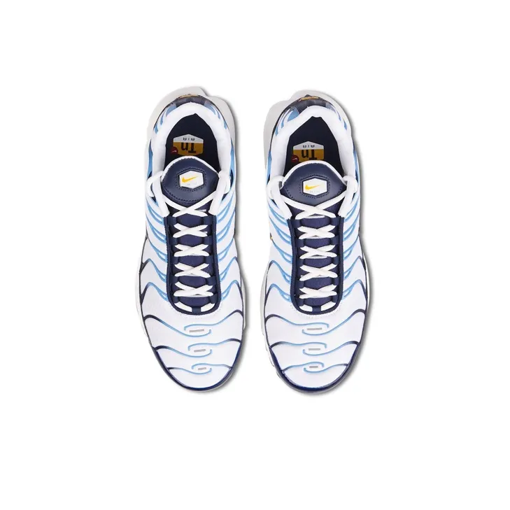 Nike Air Max Plus White Navy Gold-4