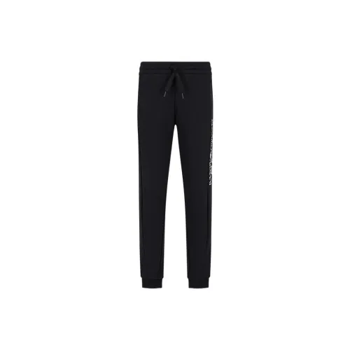 EMPORIO ARMANI EA7 FW23 Knitted Sports Pants Men's Black