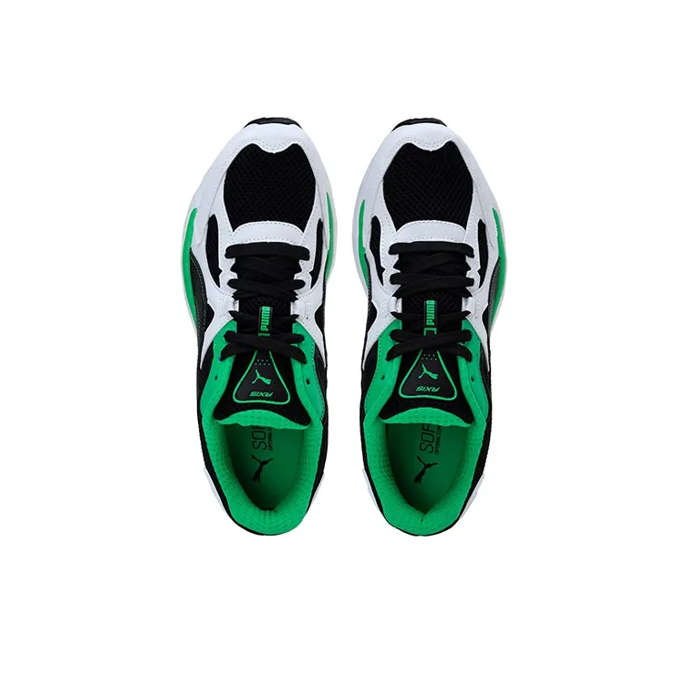 PUMA Axis Plus 90s SoftFoam Trainers White/Green-3