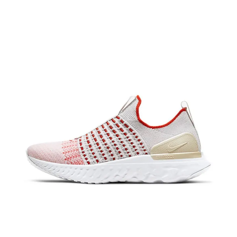 Nike React Phantom Run Flyknit 2 Vast Grey Fire Pink Team Orange Women's-0
