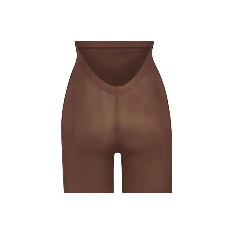 SKIMS BARELY THERE LOW-BACK SHORT Casual Shorts Women's JASPER/Red Brown-1