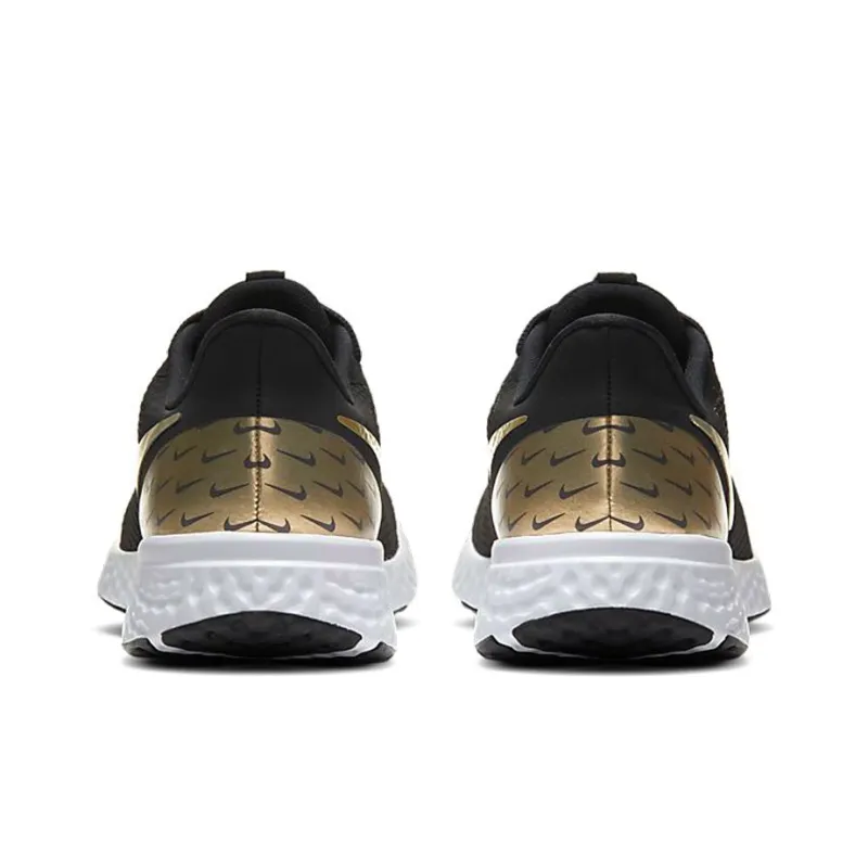 Nike Revolution 5 Premium 'Black Metallic Gold' Women's-4
