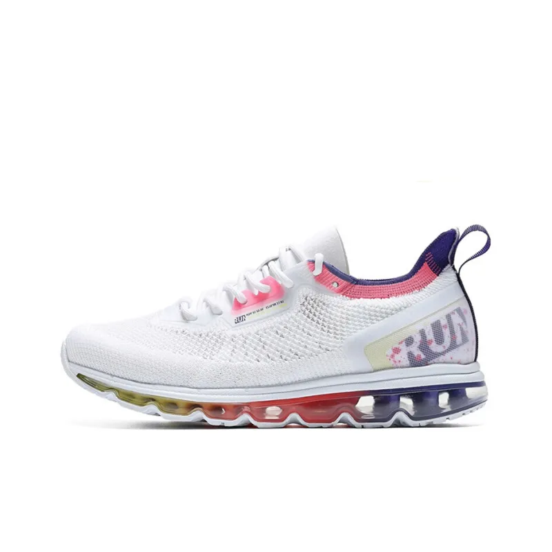 361° Running Shoes Women's Low Top White Red-0