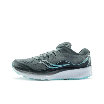 Saucony Ride ISO2 Running Shoes Women's Low-Top Gray Blue