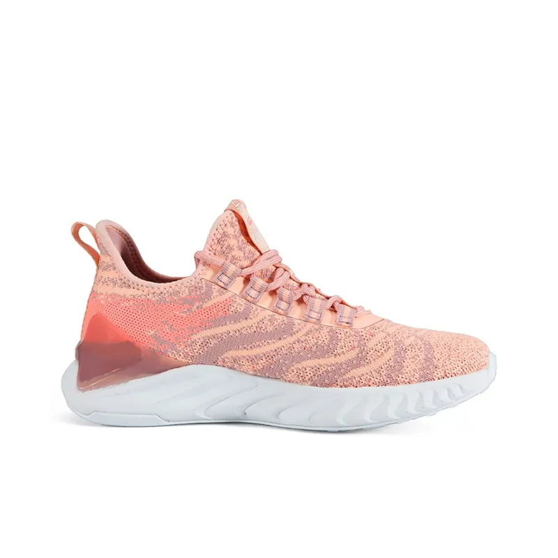 PEAK Cushioning, Slip Resistant, And Abrasion Resistant Low Top Running Shoes Women's Pink Orange-1