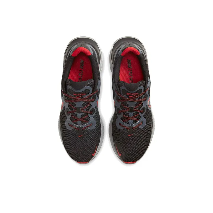 Nike Renew Run 'Black University Red'-3