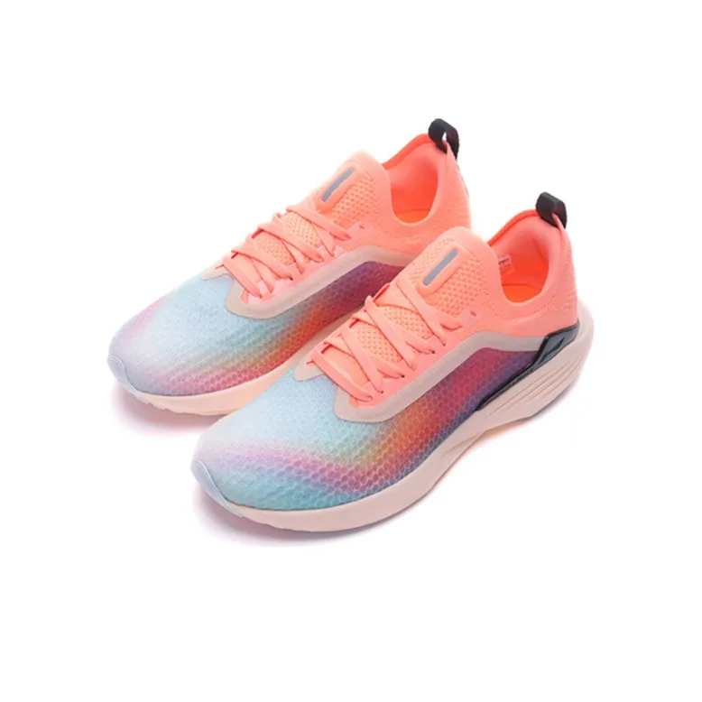 LiNing Super Light 17 Lightweight, Wear resistant, And Non slip Low Top Running Shoes Women's Orange Pink-2