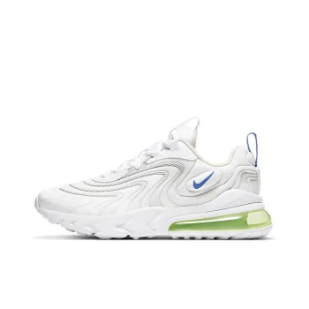 Nike Air Max 270 Cushioning Anti-Slip And Wear-Resistant Low-Top Marathon Running Shoes GS White Blue Green