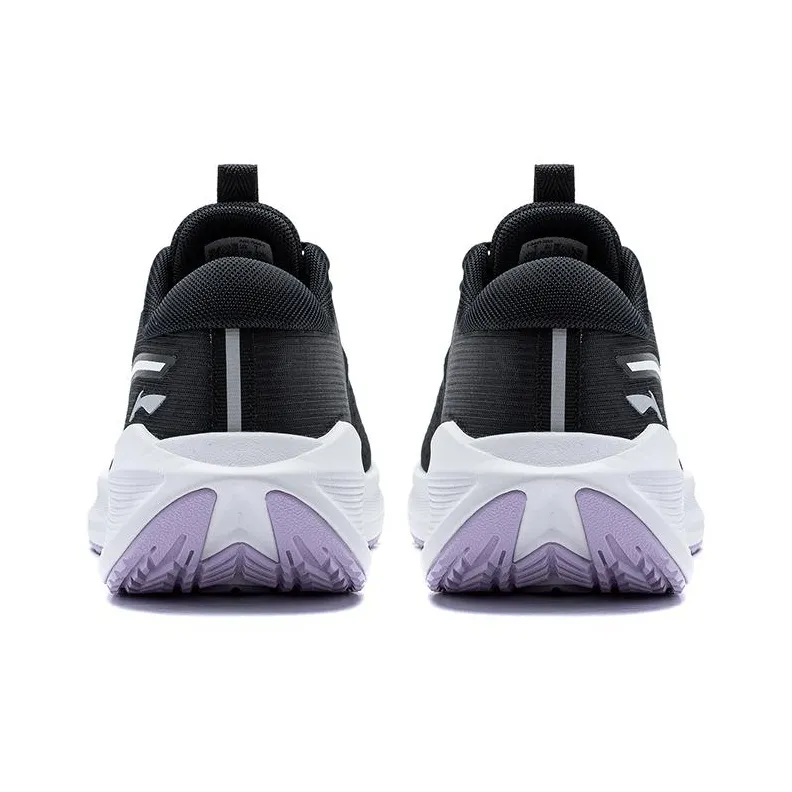 LiNing Wave V2 Cushioning, Slip Resistant, Abrasion Resistant, Rebound Low Top Running Shoes Women's Black-3