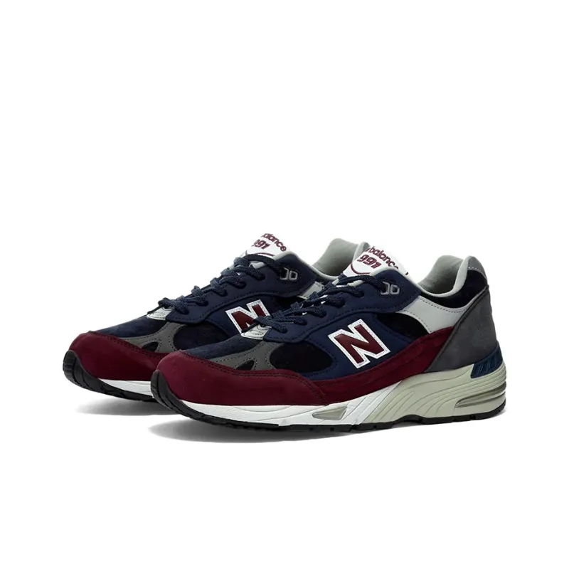 New Balance 991 Navy Burgundy-1