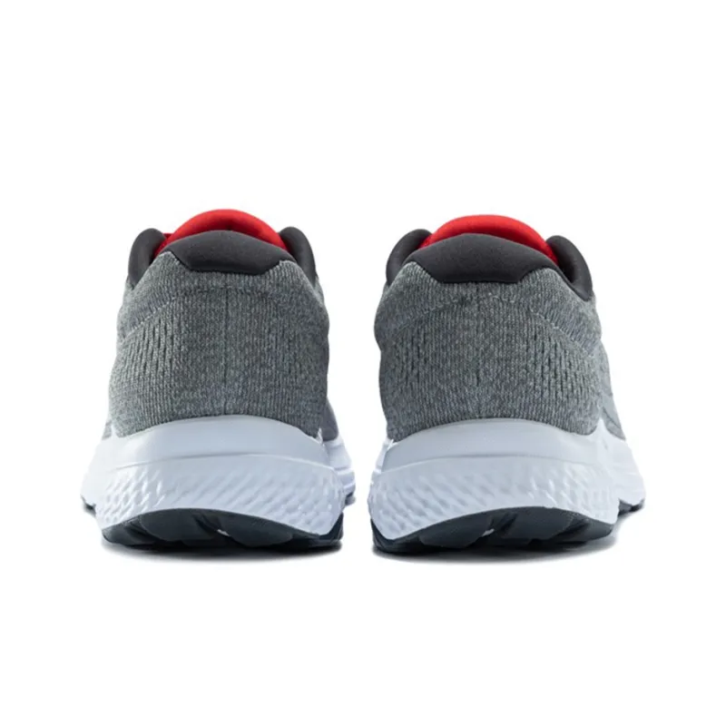 Saucony Clarion 2 Cushioned Slip-Resistant Lightweight Low-Top Running Shoes Men's Gray Red-3
