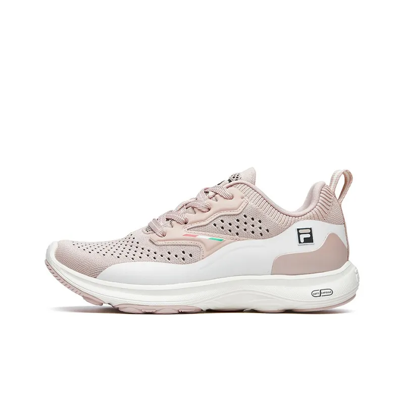 FILA Hyper Runner Cushioned Slip-Resistant Breathable Low-Top Running Shoes Women's Rose Smoke-0