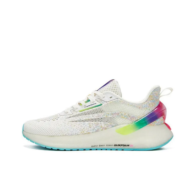361° Superfly Wing Slip Resistant Shock Absorbers With Abrasion Resistant Properties Low Top Running Shoes White-0
