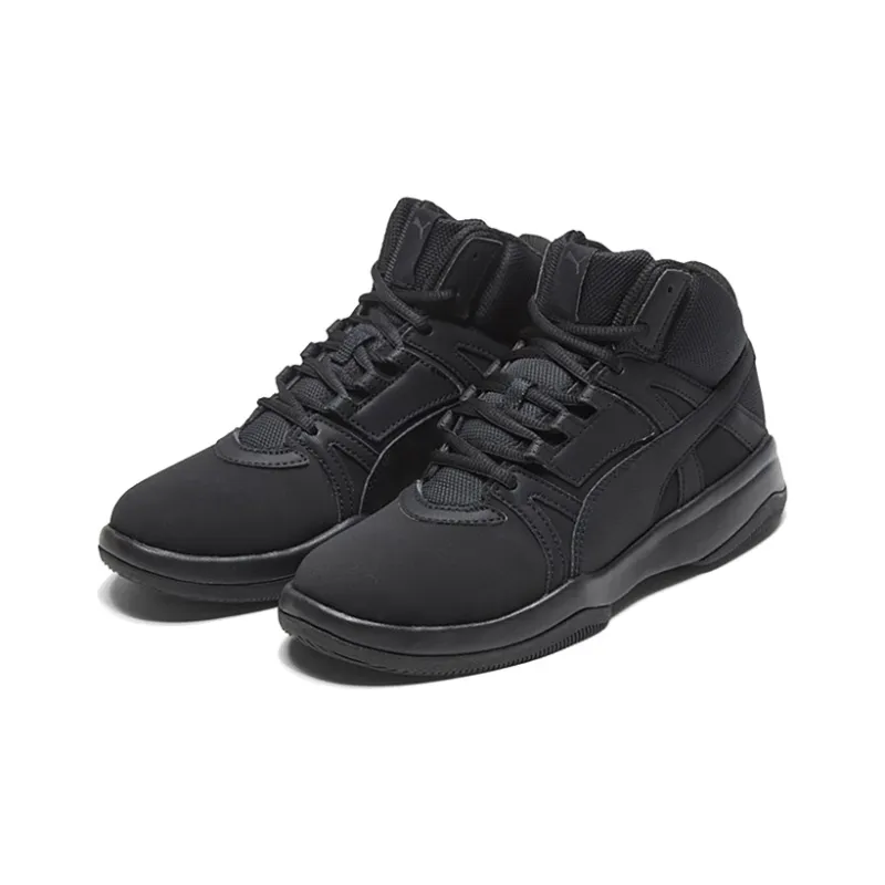 PUMA Rebound Street Black Mid Sneakers-2