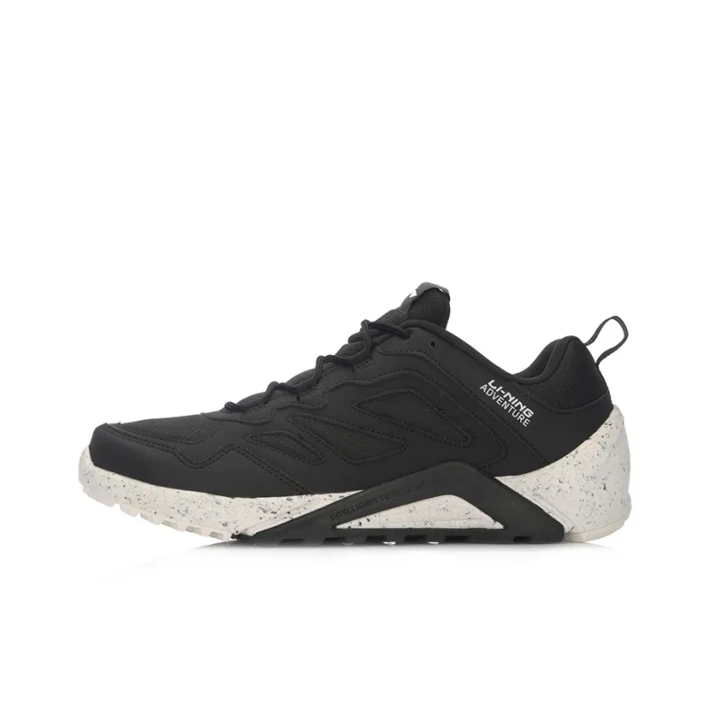 LiNing Speed Lite Cushioning Low-Top Running Shoes Unisex Black White-0