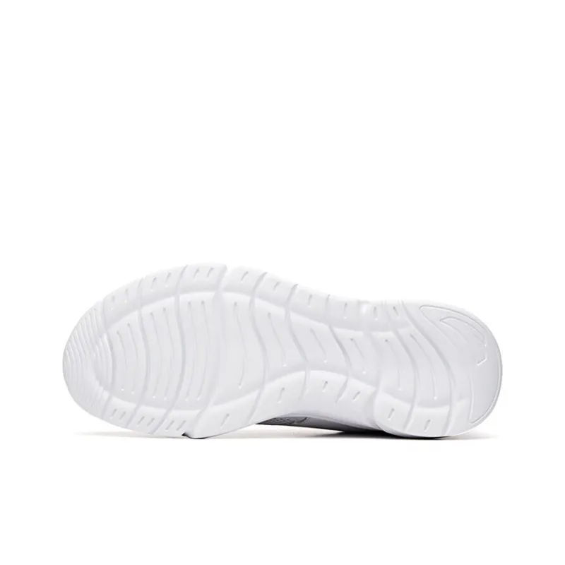Anta Breathable Lightweight Rebound Cushioning Slip-Resistant Abrasion-Resistant Low-Top Running Shoes Men's White-4