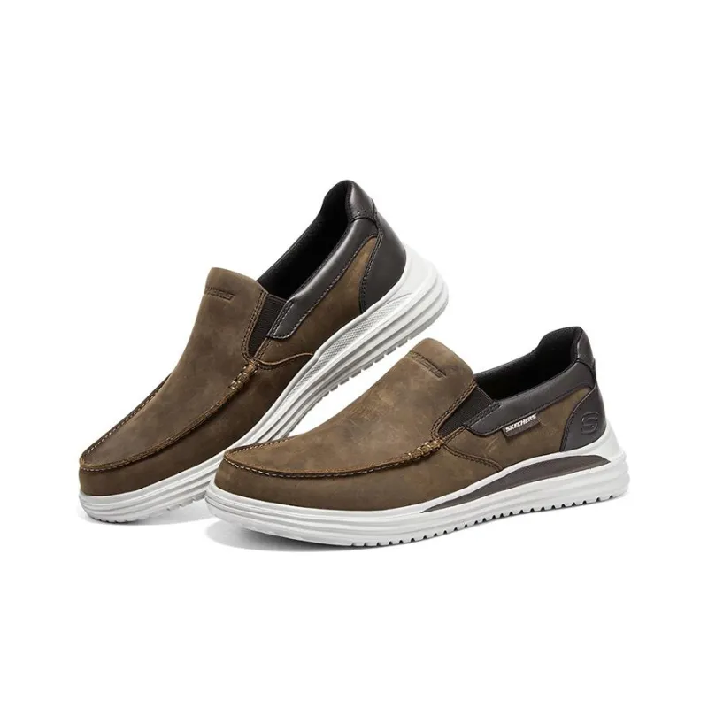Skechers Lifestyle Men's Casual Shoes Men's Brown White-3