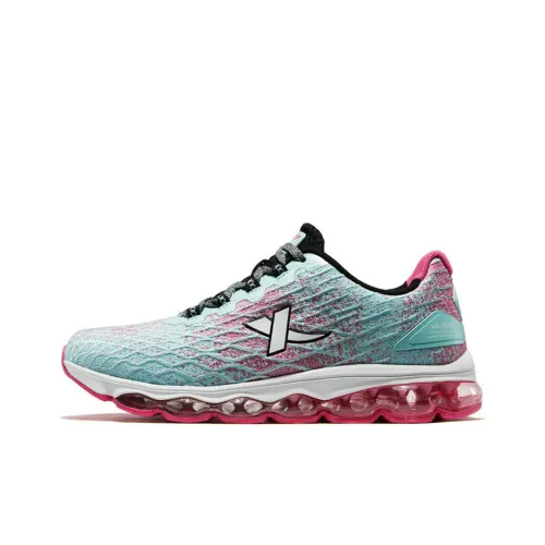 XTEP Generation 1 Air Cushion Running Shoes Women's Low-Top Blue/Pink/Red