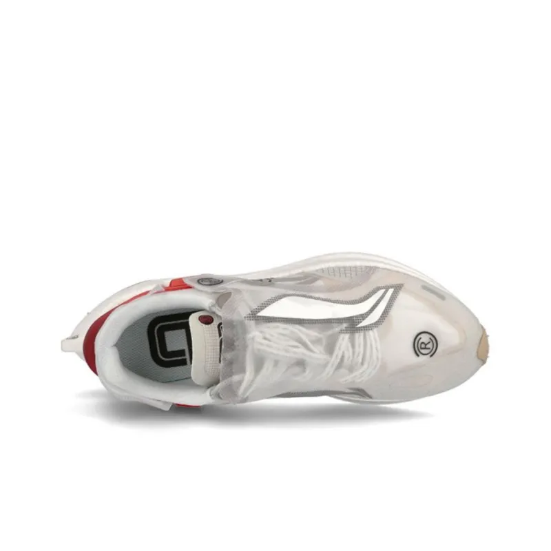 LiNing Paris Fashion Apparel Weekly Anti Slip And Wear Resistant Breathable Low Top Running Shoes Unisex White Gray-3