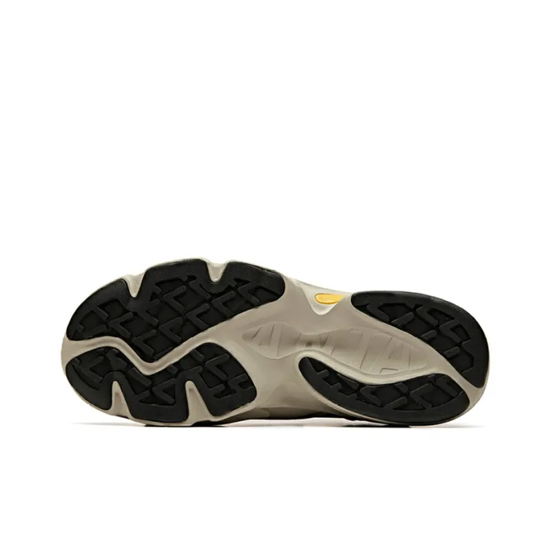 Anta Cushioned Slip-Resistant Abrasion-Resistant Low-Top Running Shoes Men's Gray Black-4