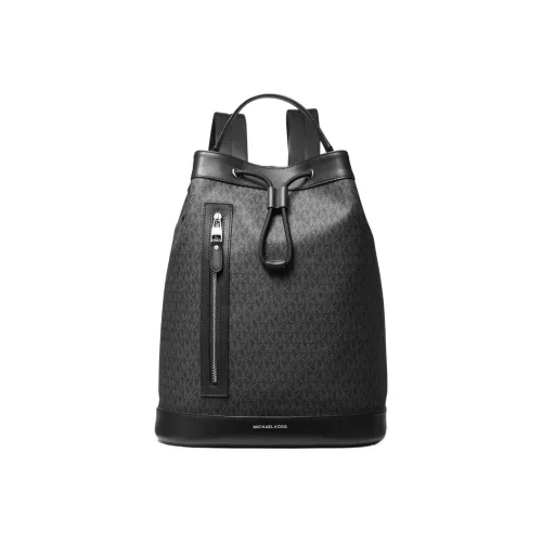 MICHAEL KORS Canvas Polyester Leather Polyurethane Backpack Men's Black