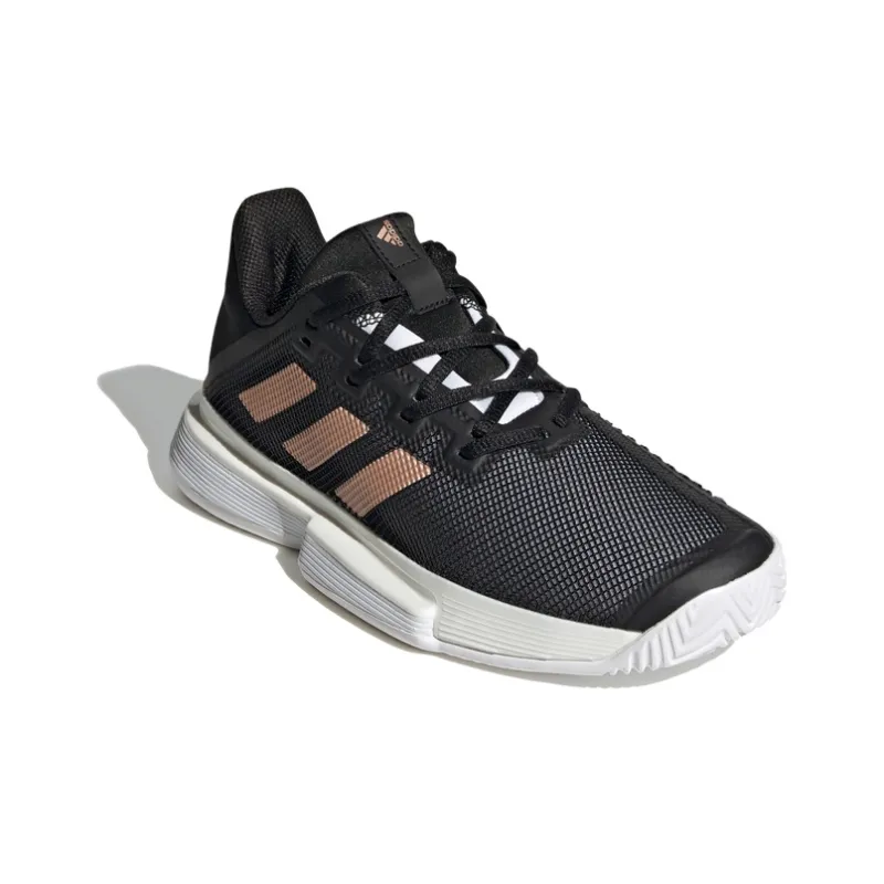 Adidas Solematch Bounce Hard Court 'Black White' Women's-2