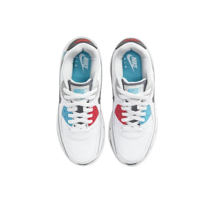 Nike Air Max 90 Leather White Chlorine Blue GS-3