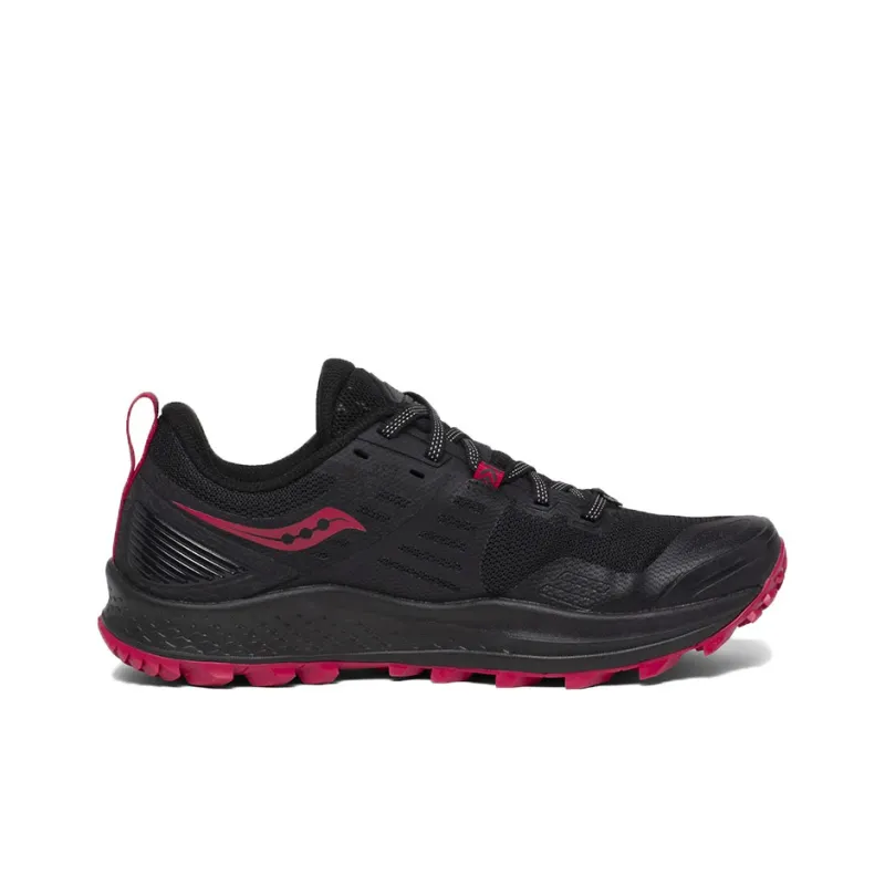 Saucony PEREGRINE 10 Running Shoes Women's Low-Top Black Red-1