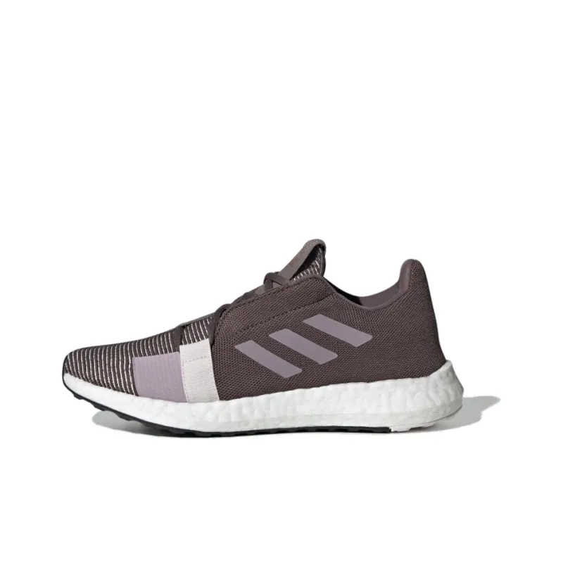Adidas Senseboost Go Non-slip Lightweight Low-Top Running Shoes Women's Brown Purple-0