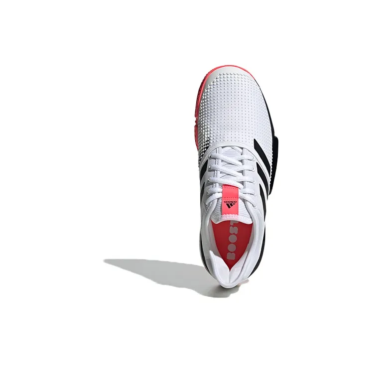 Adidas SoleCourt 'White Signal Pink'-4