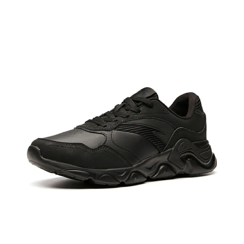 Anta Lightweight And Breathable Low-Top Running Shoes Men's Pure Black-1