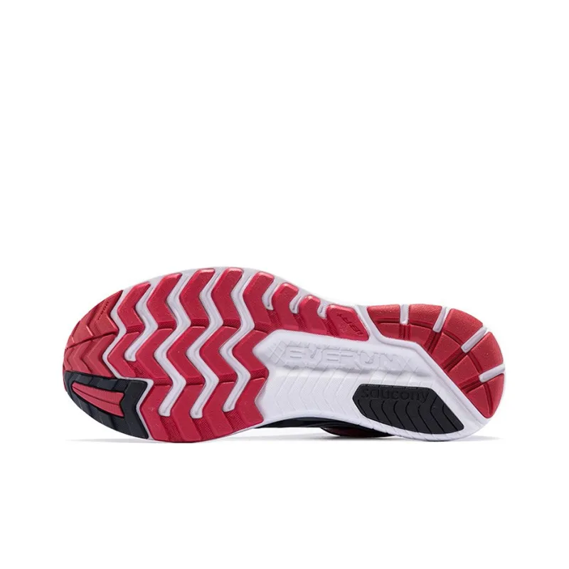 Saucony Ride ISO Cushioned Slip Resistant Abrasion Resistant Low Top Running Shoes Men's Black Red-4