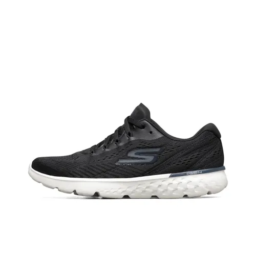 Skechers Go Run 400 Lightweight Wear-resistant And Non-slip Low-Top Casual Running gold Men's Black White
