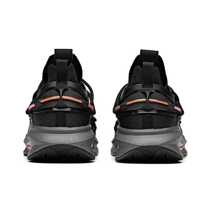 Anta Anti-Slip Wear-Resistant Low-Top Running Shoes Men's Extreme Night Black-3