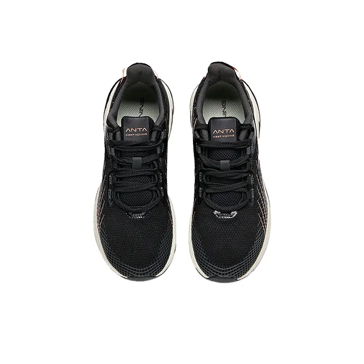 Anta Running Collection Low-Top Running Shoes Women's Black Red White-2