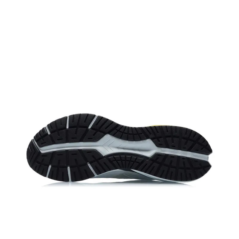 LiNing Cushioning Anti Slip And Wear Resistant Low Top Running Shoes Unisex Gray Yellow-4