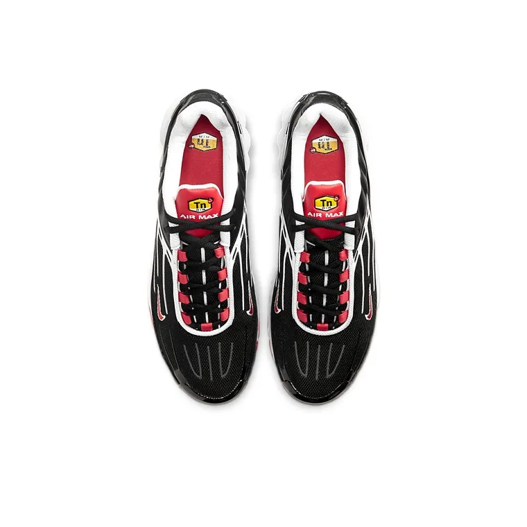 Nike Air Max Plus 3 Black White Track Red-3