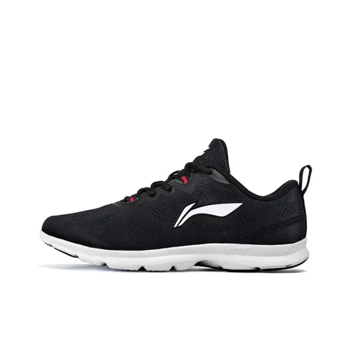 LINING Move With Your Heart Running Shoes Unisex Low-Top Black/White