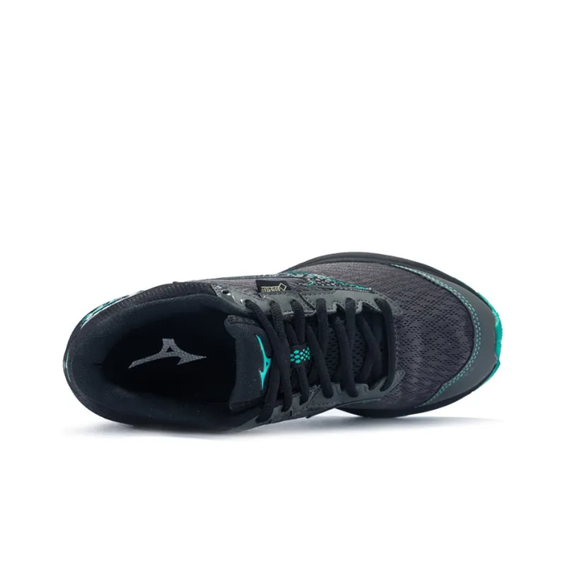 Mizuno Rider Gtx Black/Green Women's-2